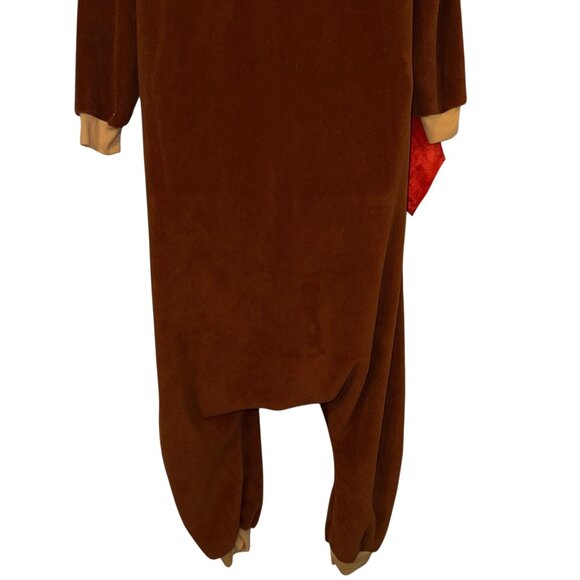 Donkey Kong Unionsuit Pajamas PJs Mens S Fleece Halloween Costume Brown - Picture 9 of 11